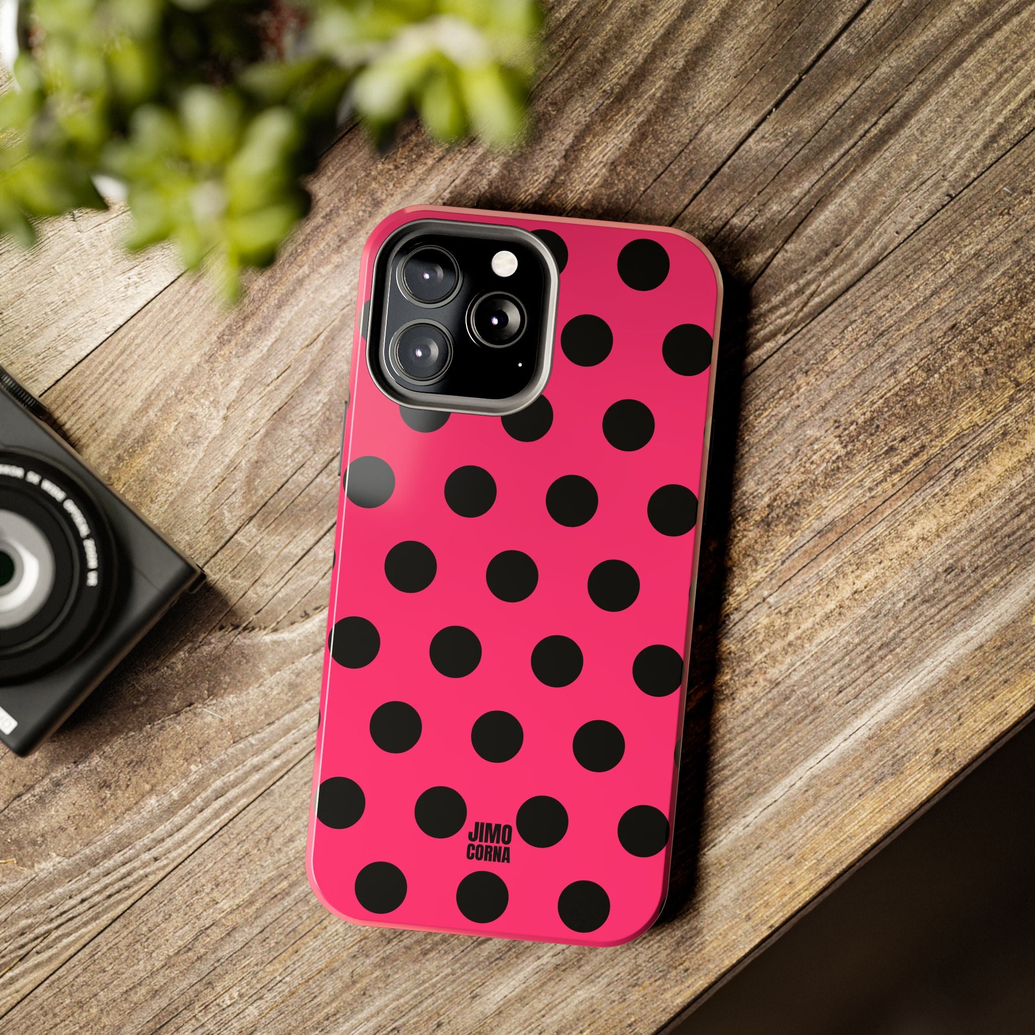 Big Polka Dot | Hot Pink and Black