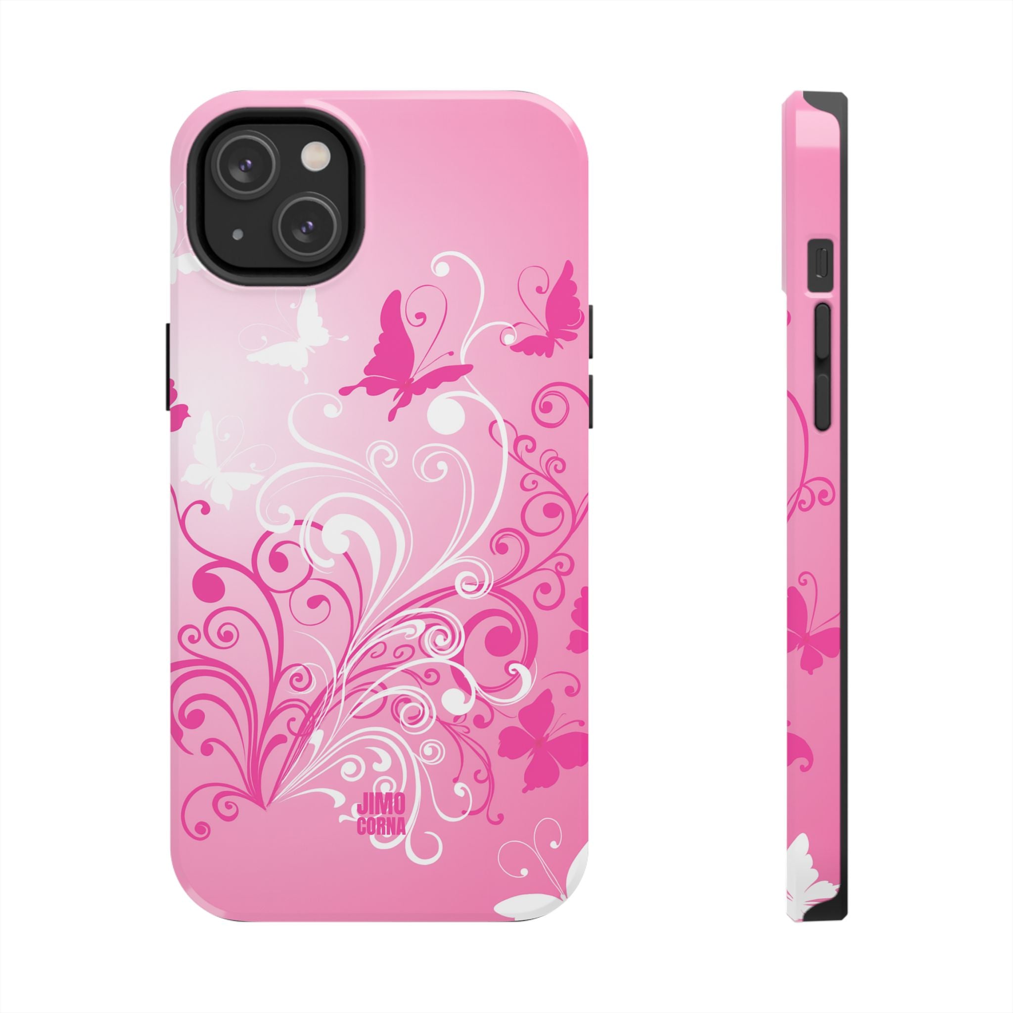 Pink Flutter Garden iPhone Case
