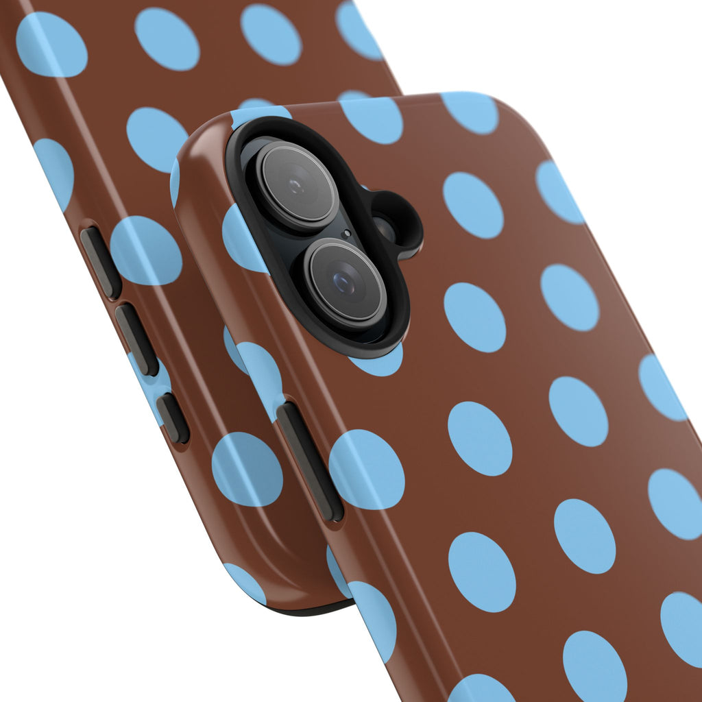 Big Polka Dot | Brown and Blue