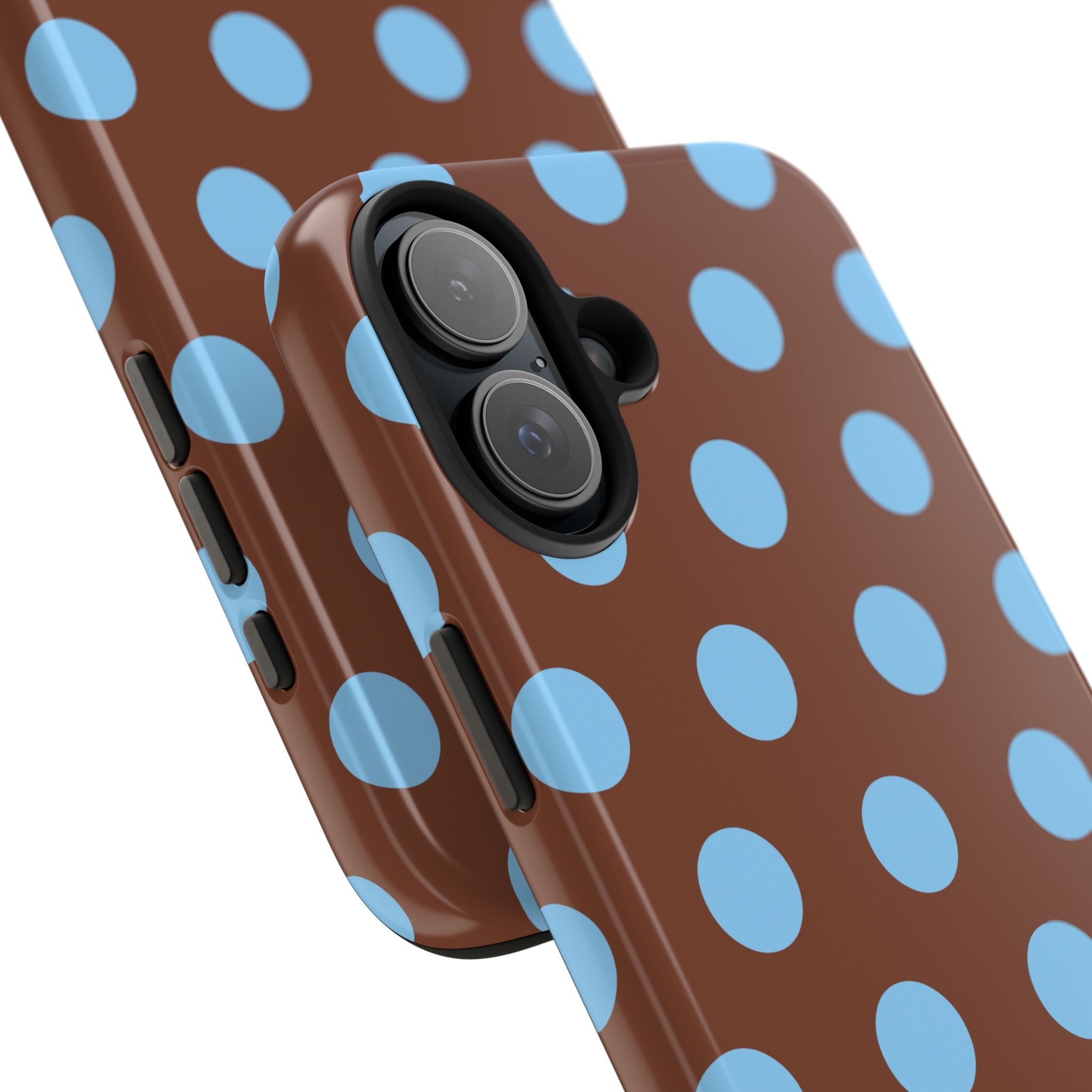 Big Polka Dot | Brown and Blue