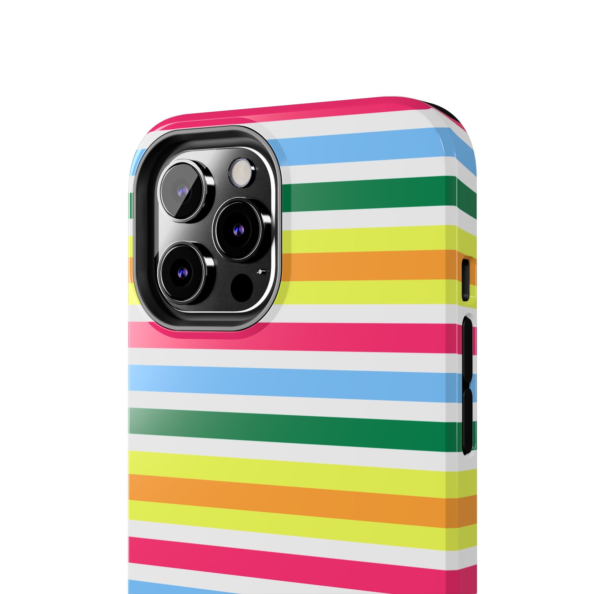 Rainbow Sorbet Stripe iPhone Case