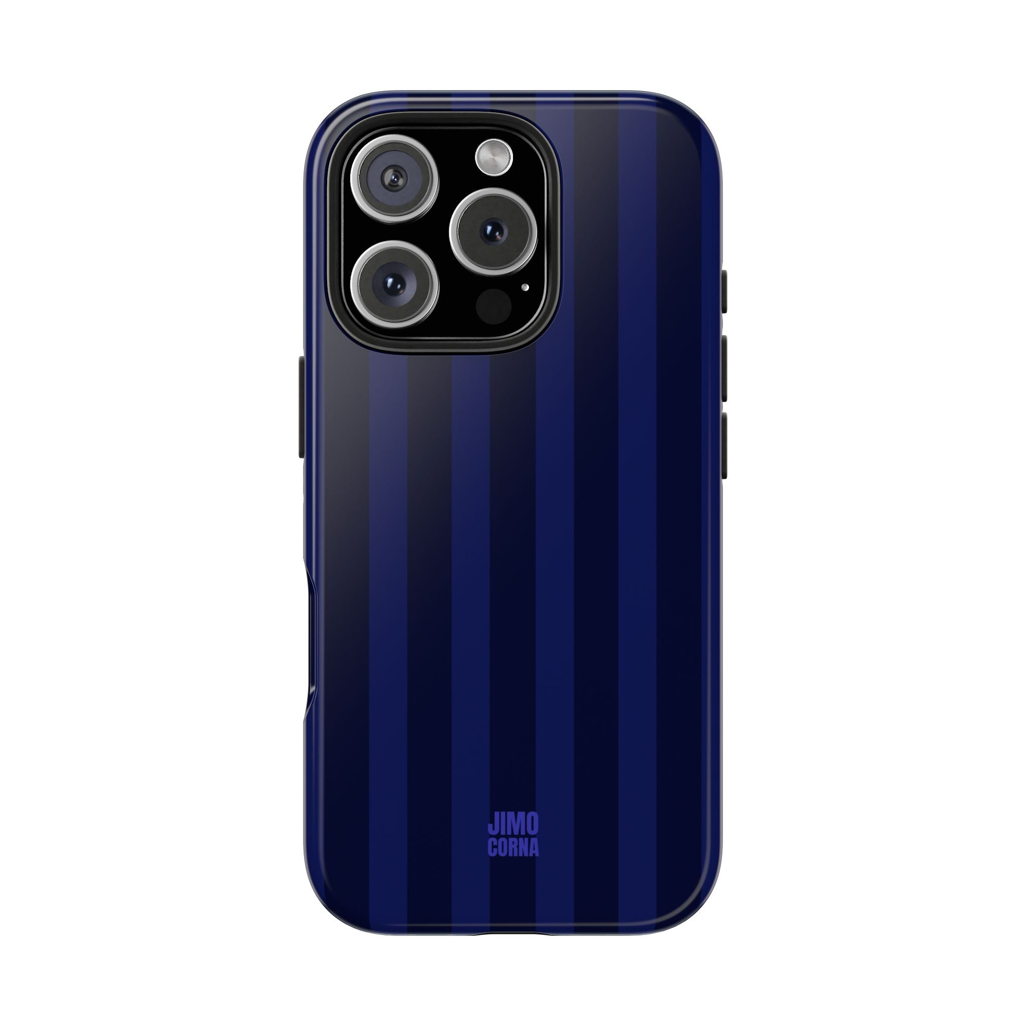 Bold Stripes iPhone Case | Navy Blue