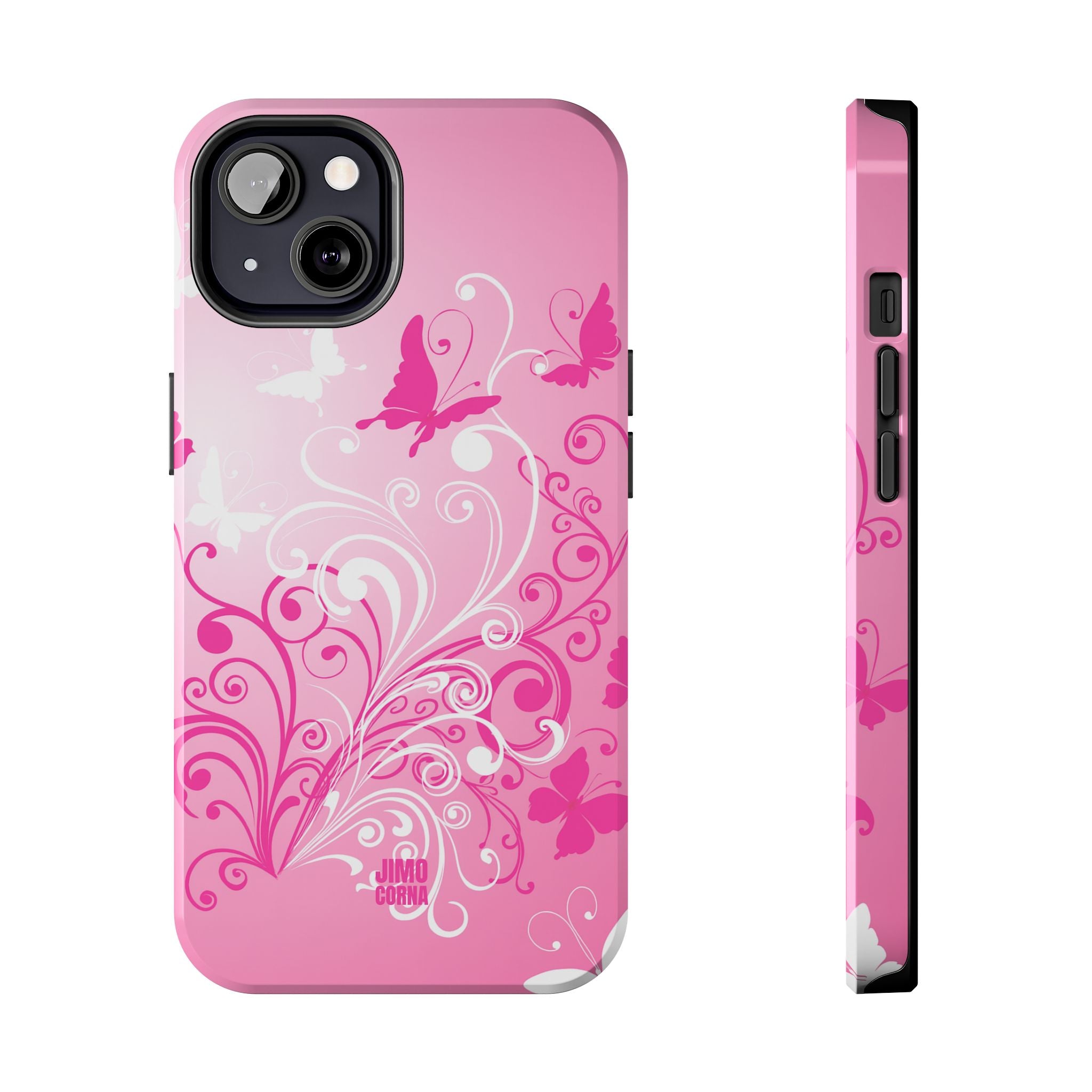 Pink Flutter Garden iPhone Case