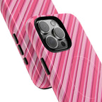 Angelina Stripes | Hot Pink - MagSafe iPhone Case