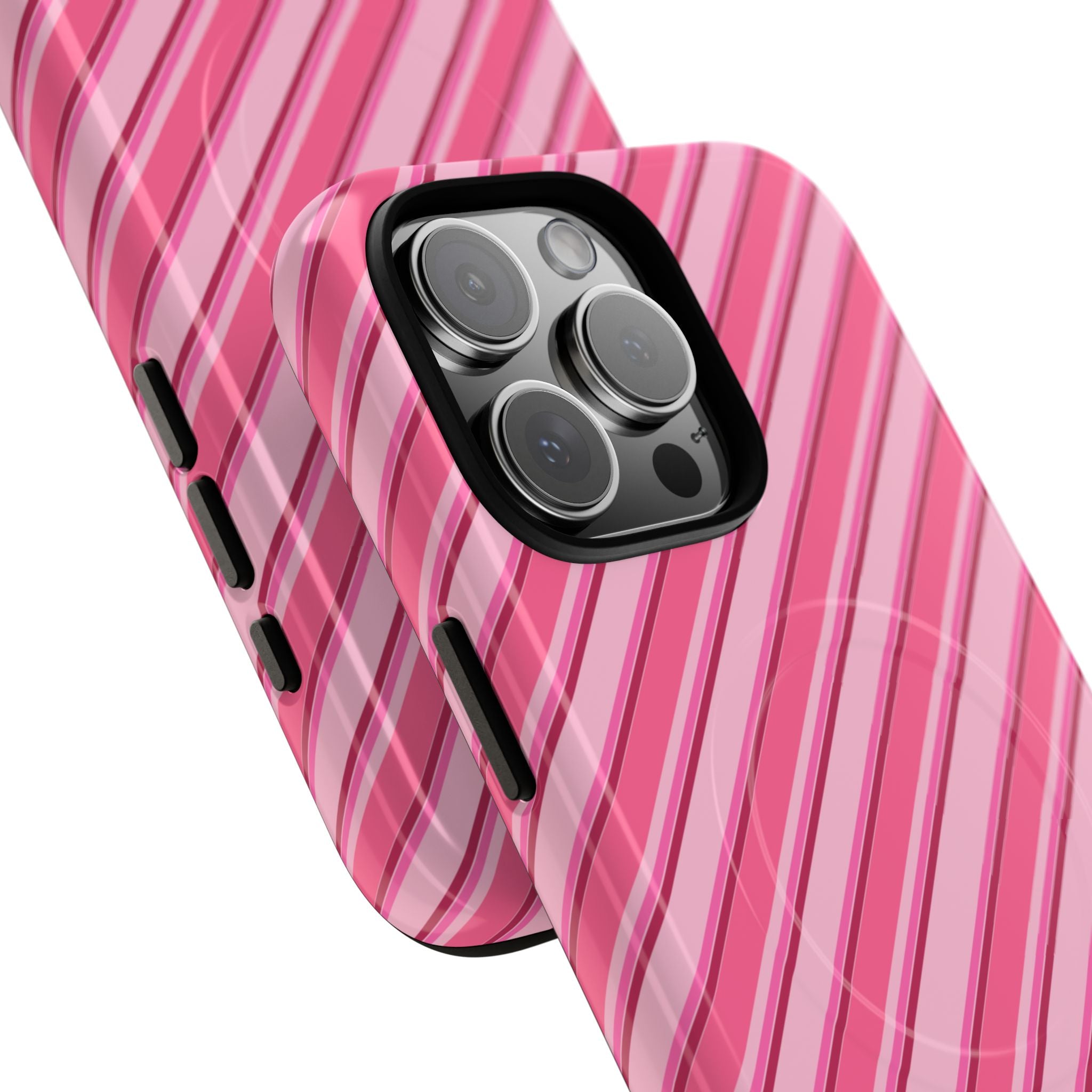 Angelina Stripes | Hot Pink - MagSafe iPhone Case