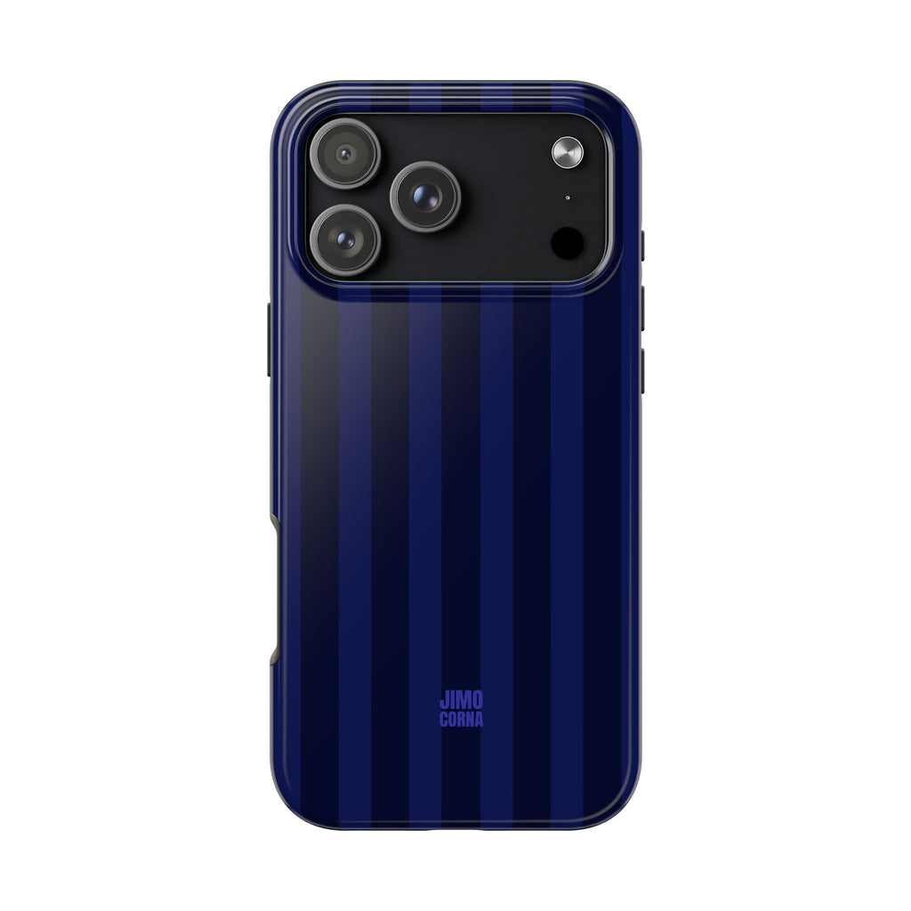 Bold Stripes iPhone Case | Navy Blue