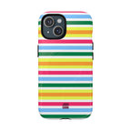 Rainbow Sorbet Stripe MagSafe iPhone Case