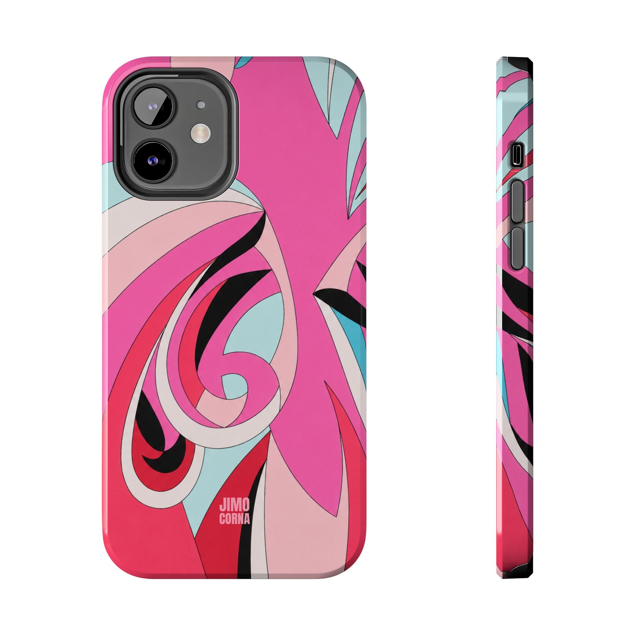 Pink Tropic Swirl iPhone Case