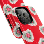Rosy Lace MagSafe iPhone Case