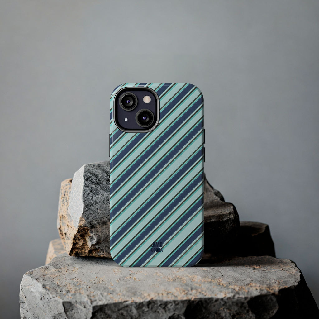 Angelina Stripes | Blue - iPhone Case