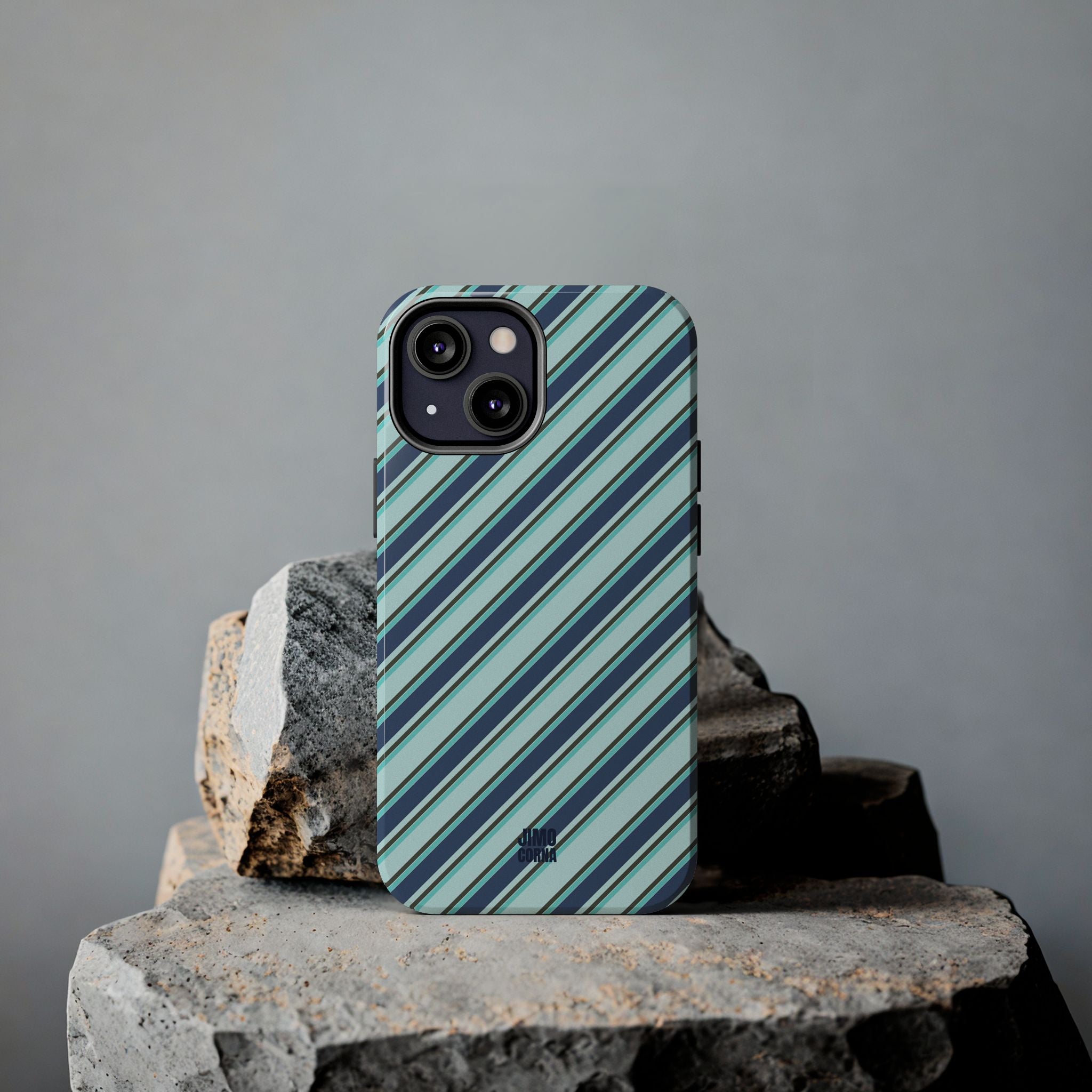 Angelina Stripes | Blue - iPhone Case