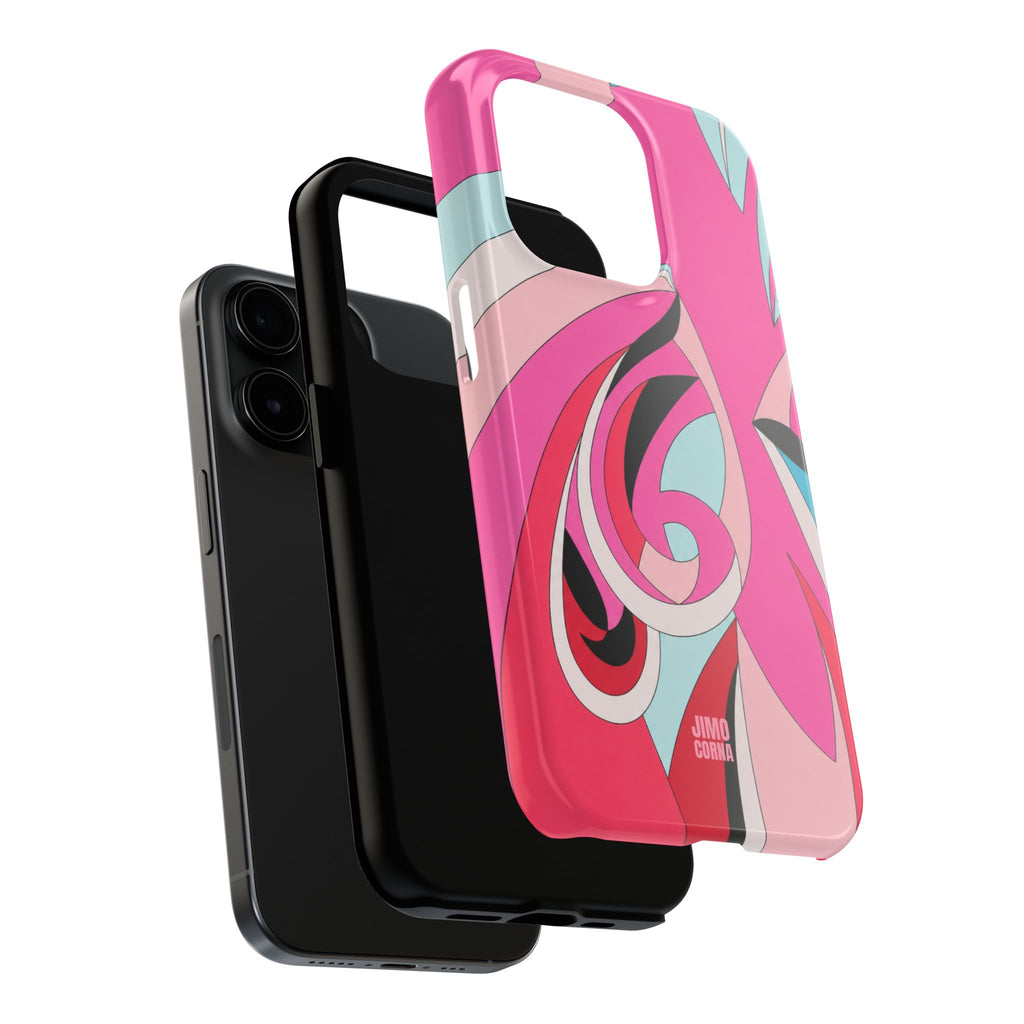 Pink Tropic Swirl iPhone Case