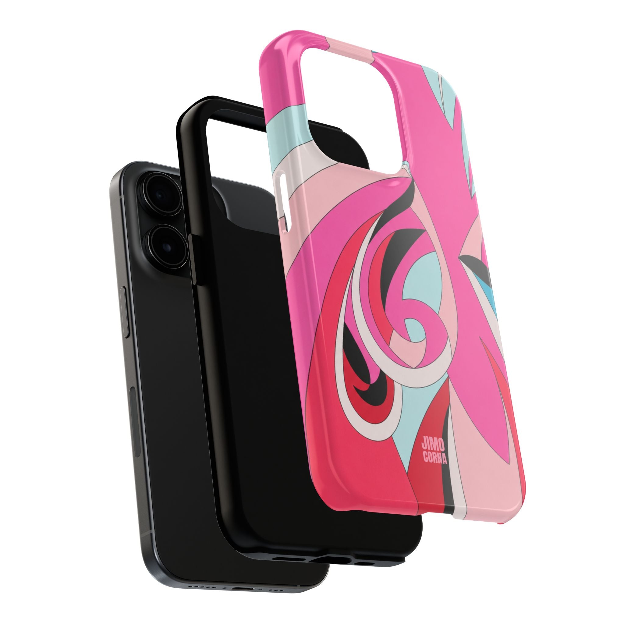 Pink Tropic Swirl iPhone Case