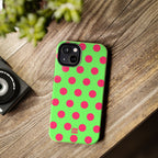 Big Polka Dot | Green and Pink