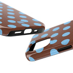 Big Polka Dot | Brown and Blue