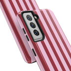 Bold Stripes iPhone Case | Pink and Red