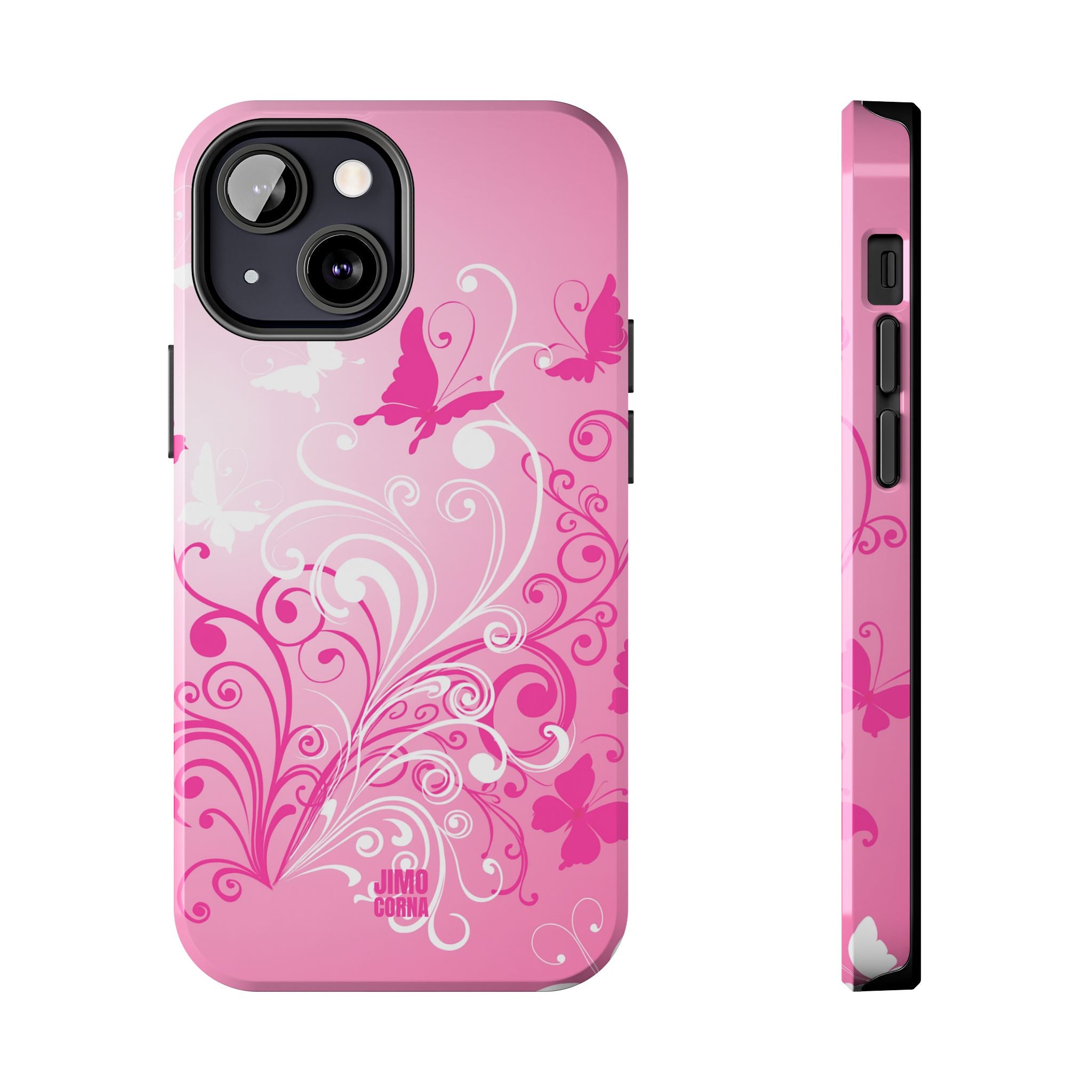 Pink Flutter Garden iPhone Case