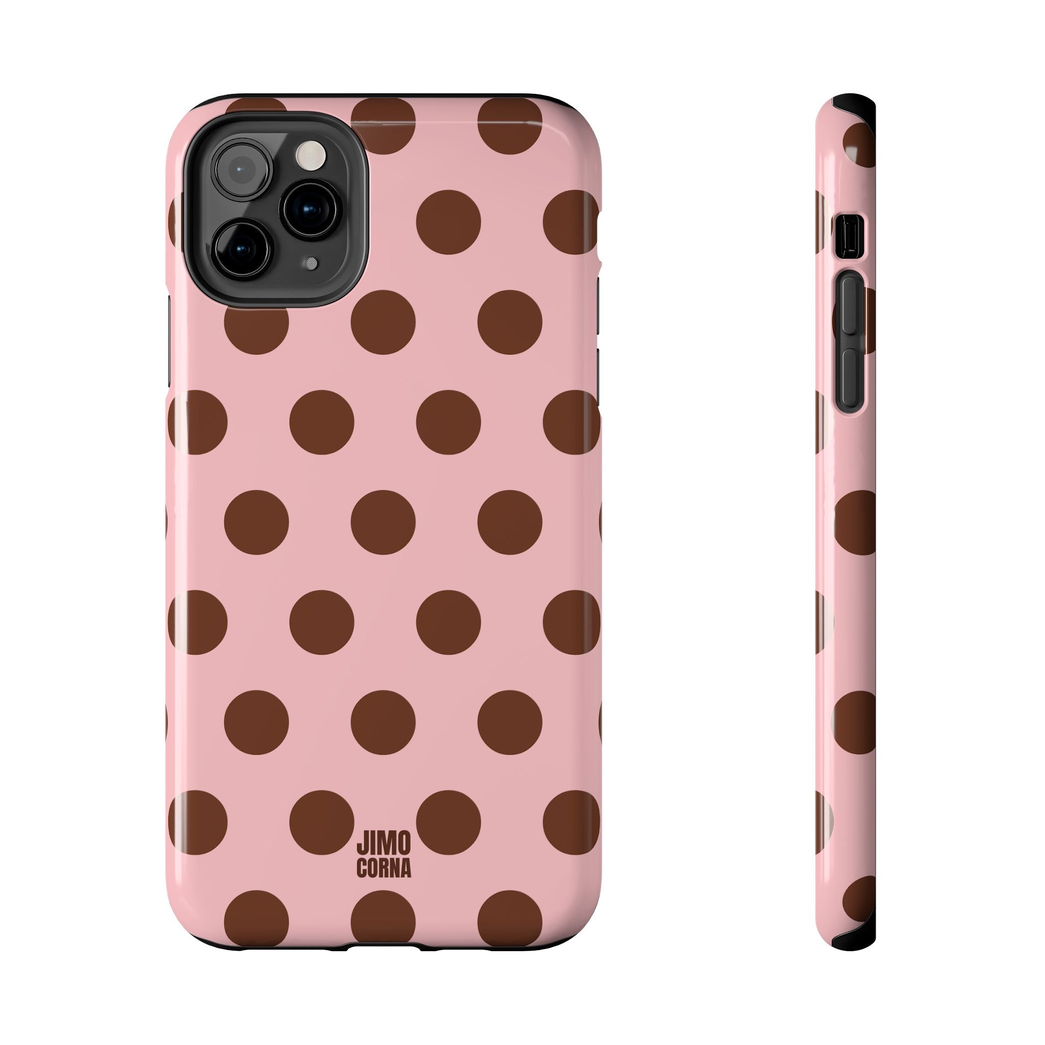 Big Polka Dot | Pink and Brown