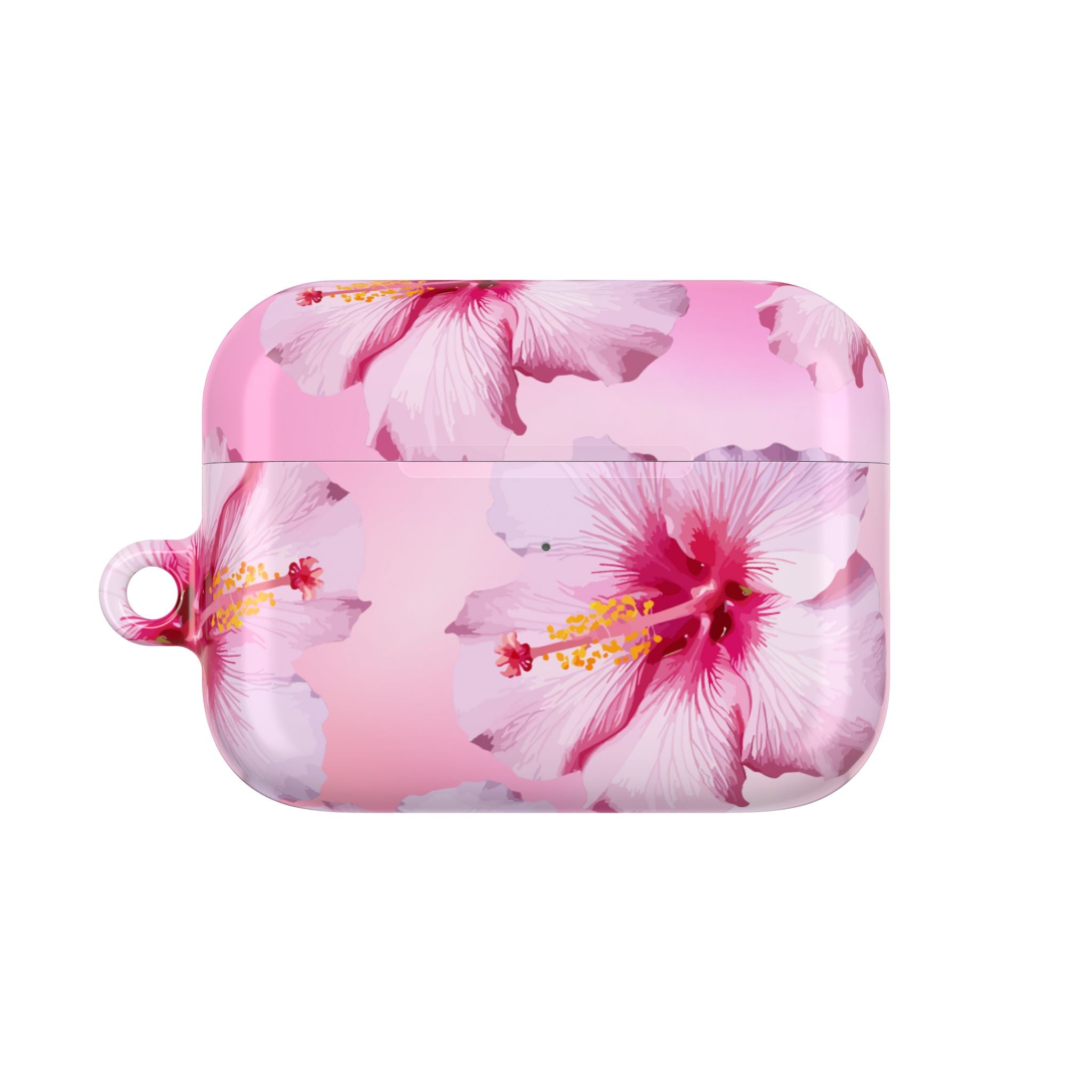 Pink Hibiscus AirPods Case