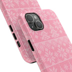 Holiday Knit | Pink iPhone Case