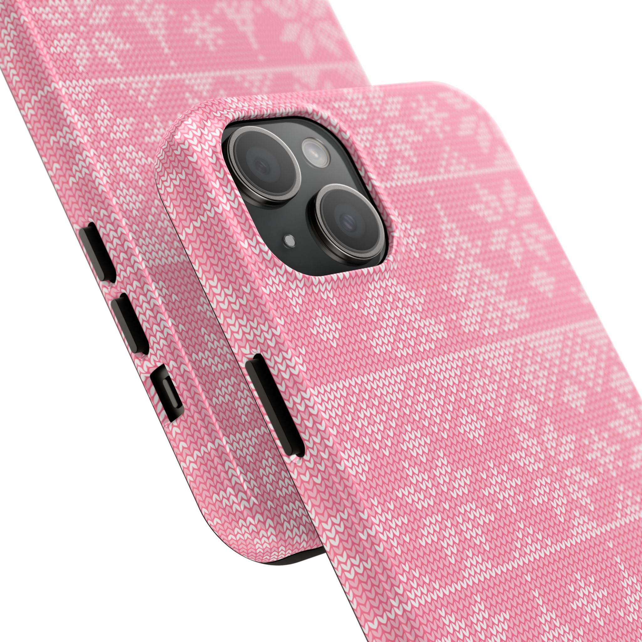 Holiday Knit | Pink iPhone Case