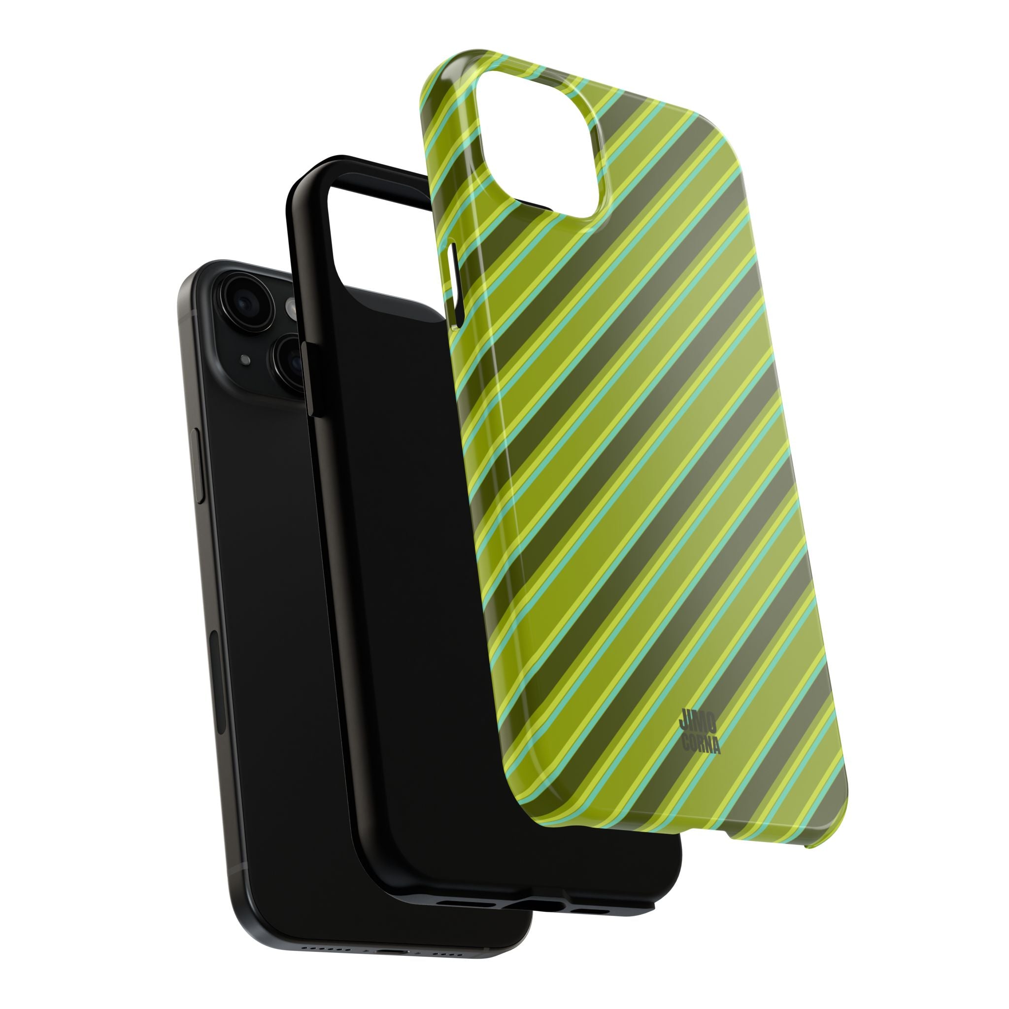 Angelina Stripes | Olive - iPhone Case