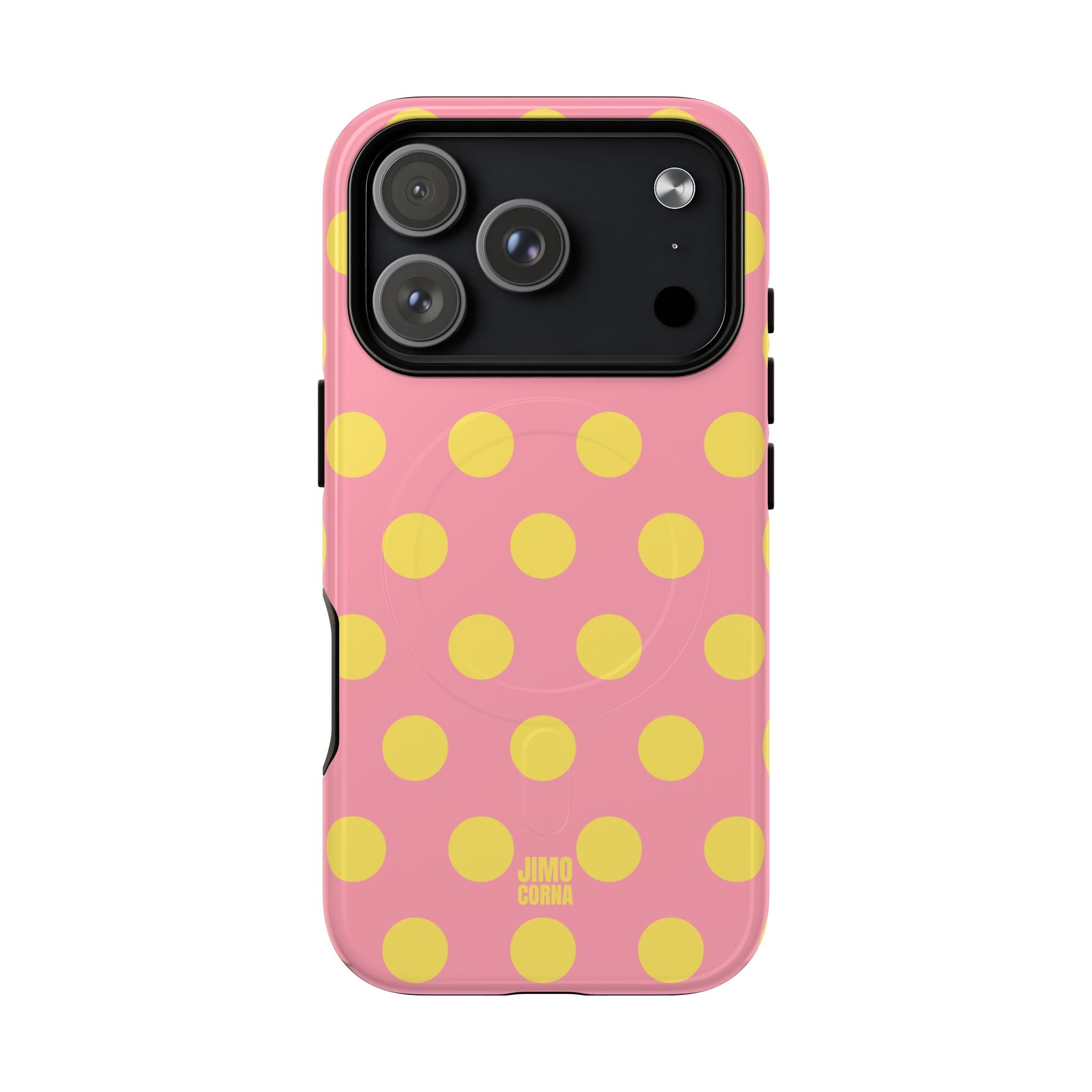 Big Polka Dot | Pink and Yellow