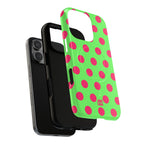 Big Polka Dot | Green and Pink