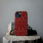 Holiday Knit | Red iPhone Case