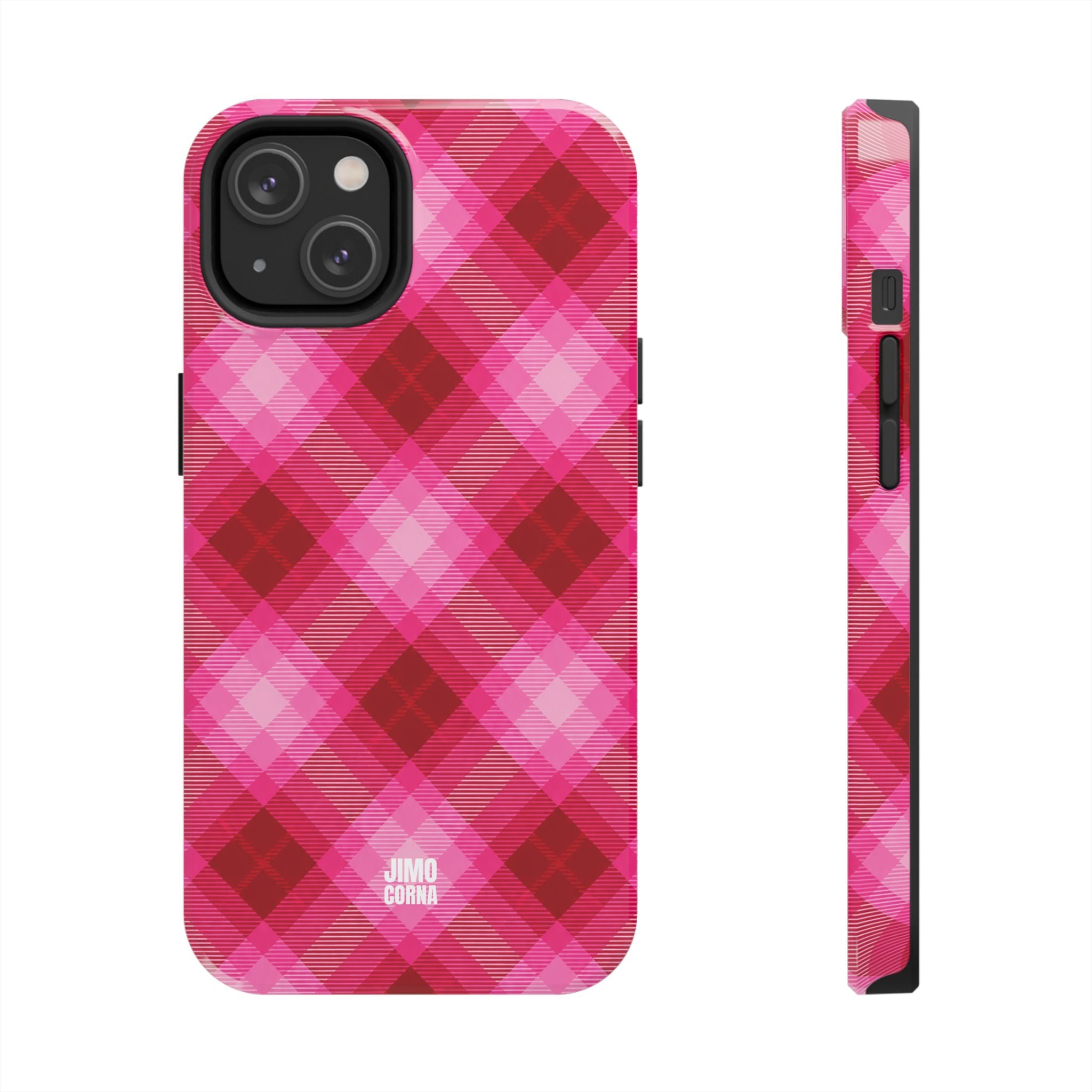 Pink Picnic Plaid iPhone Case