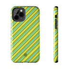 Angelina Stripes | Green - iPhone Case
