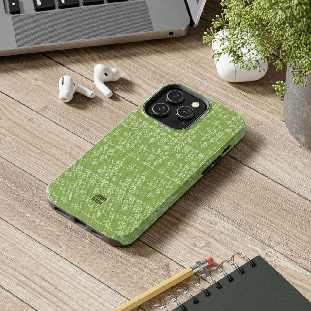 Holiday Knit | Green iPhone Case