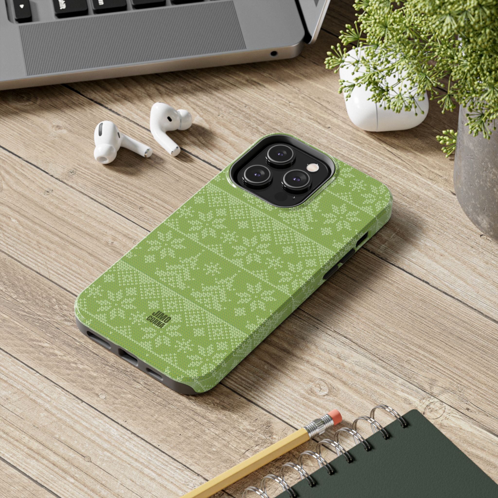 Holiday Knit | Green iPhone Case