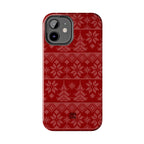 Holiday Knit | Red iPhone Case