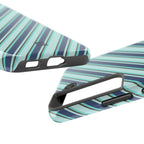 Angelina Stripes | Blue - iPhone Case