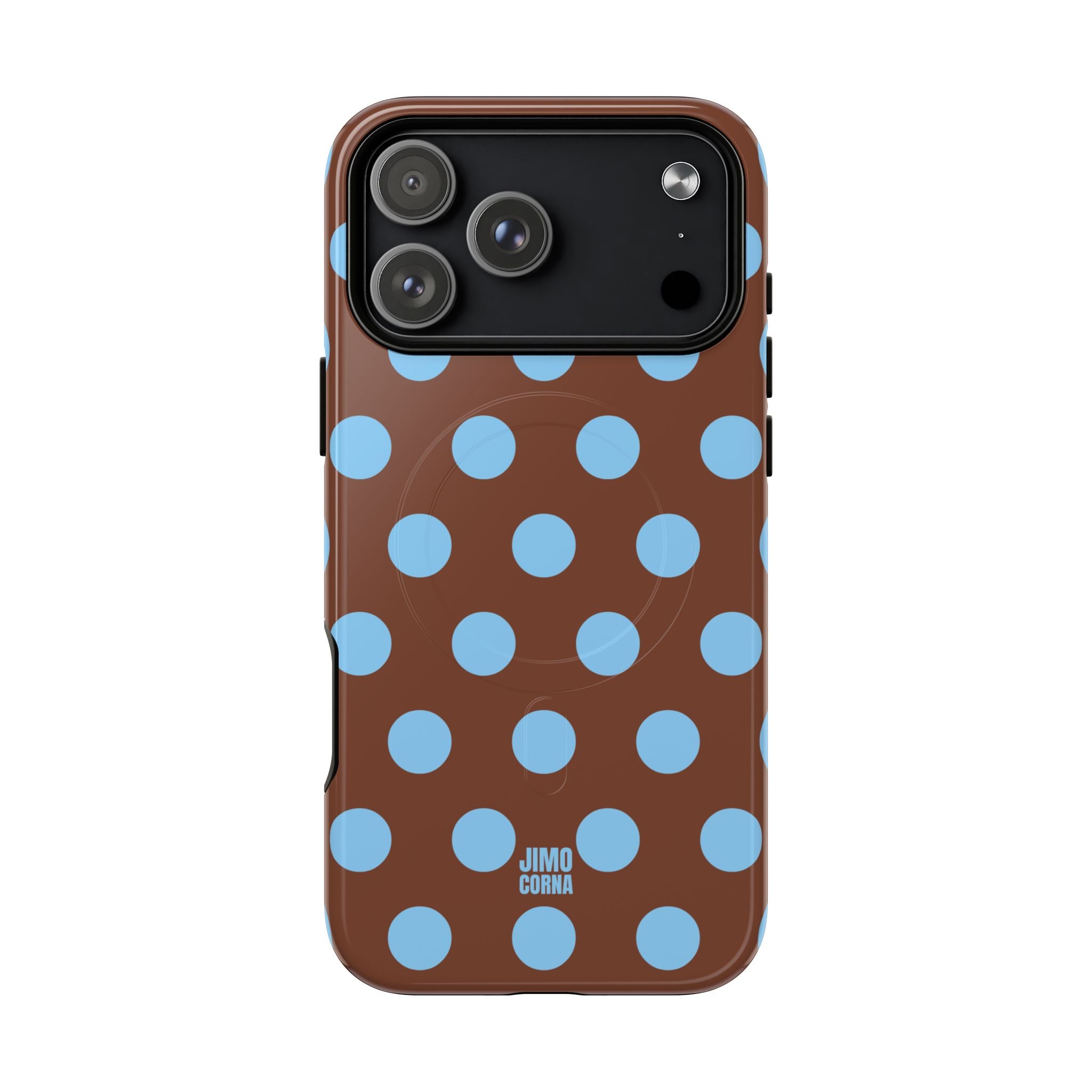 Big Polka Dot | Brown and Blue