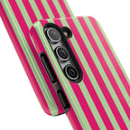 Lime Green and Pink Bold Stripes