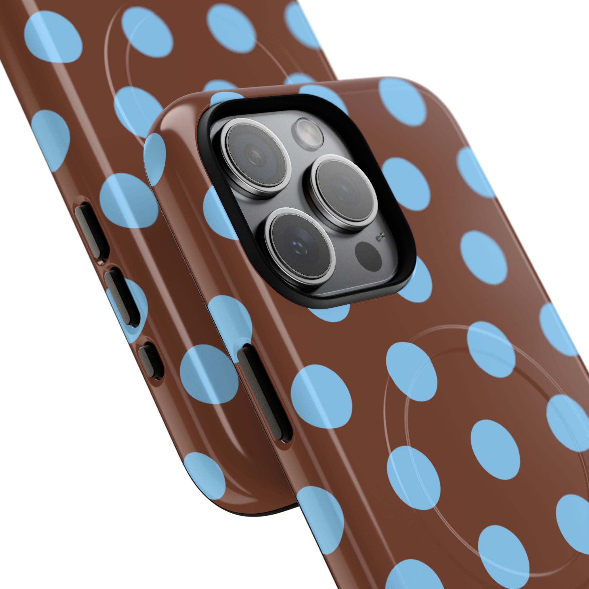 Big Polka Dot | Brown and Blue