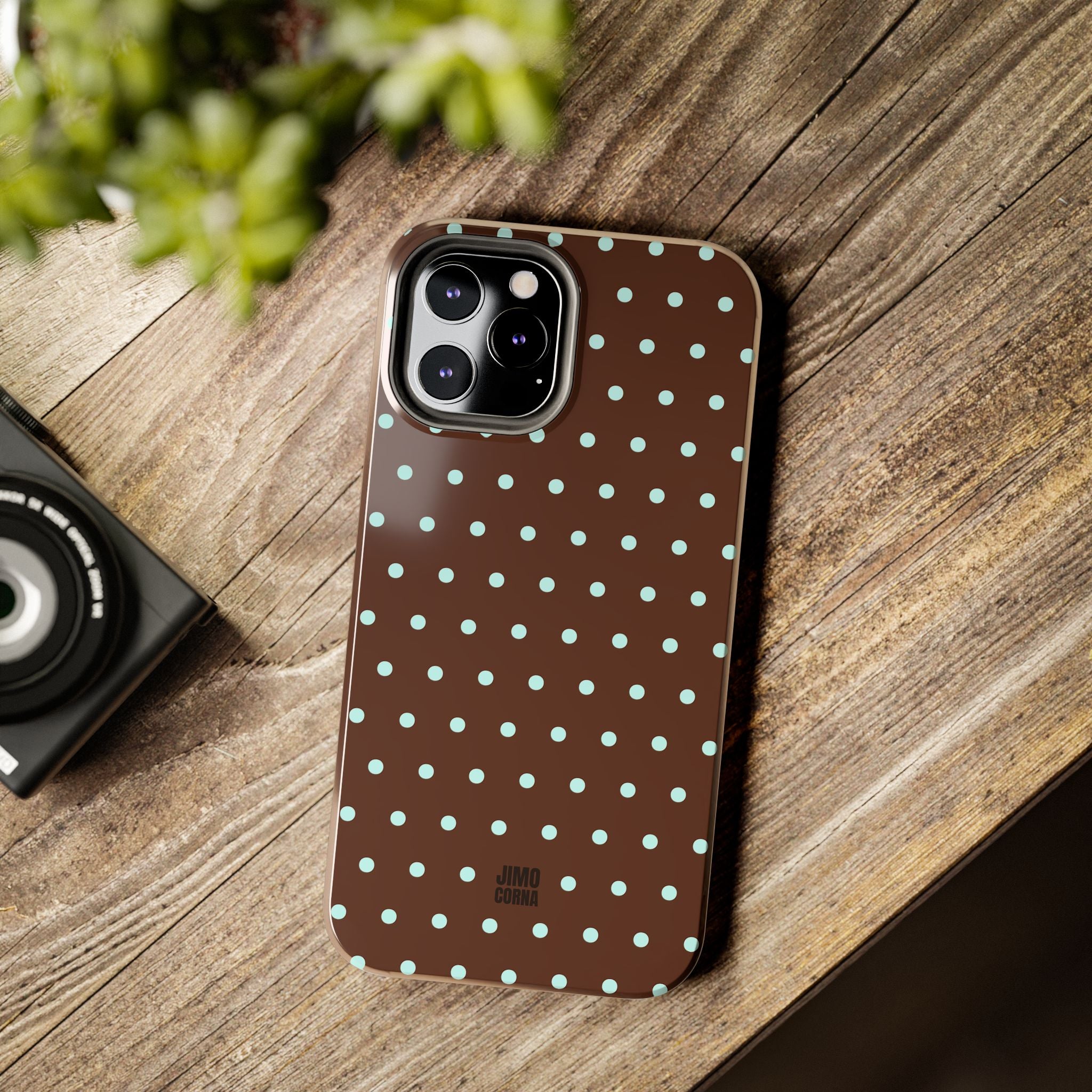 Polka Dot | Brown and Blue