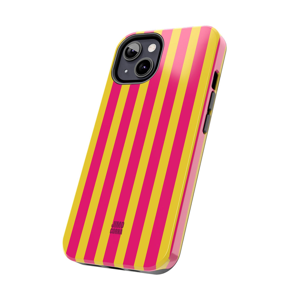 Pink and Yellow Bold Stripes