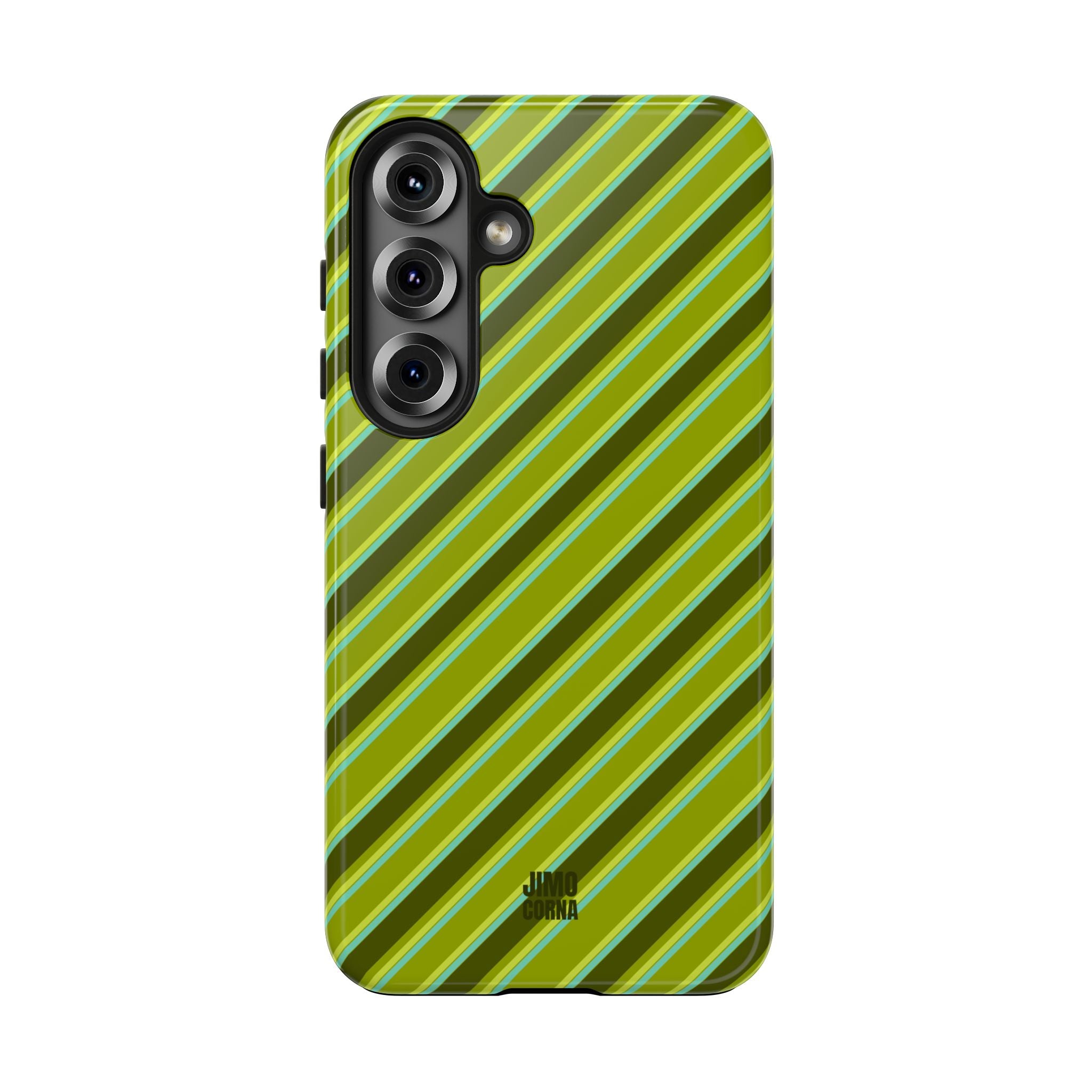 Angelina Stripes | Olive - iPhone Case