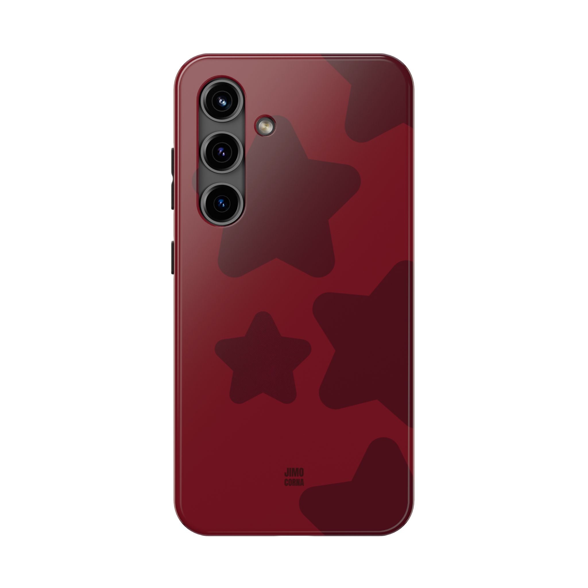 Cherry Red Bold Stars