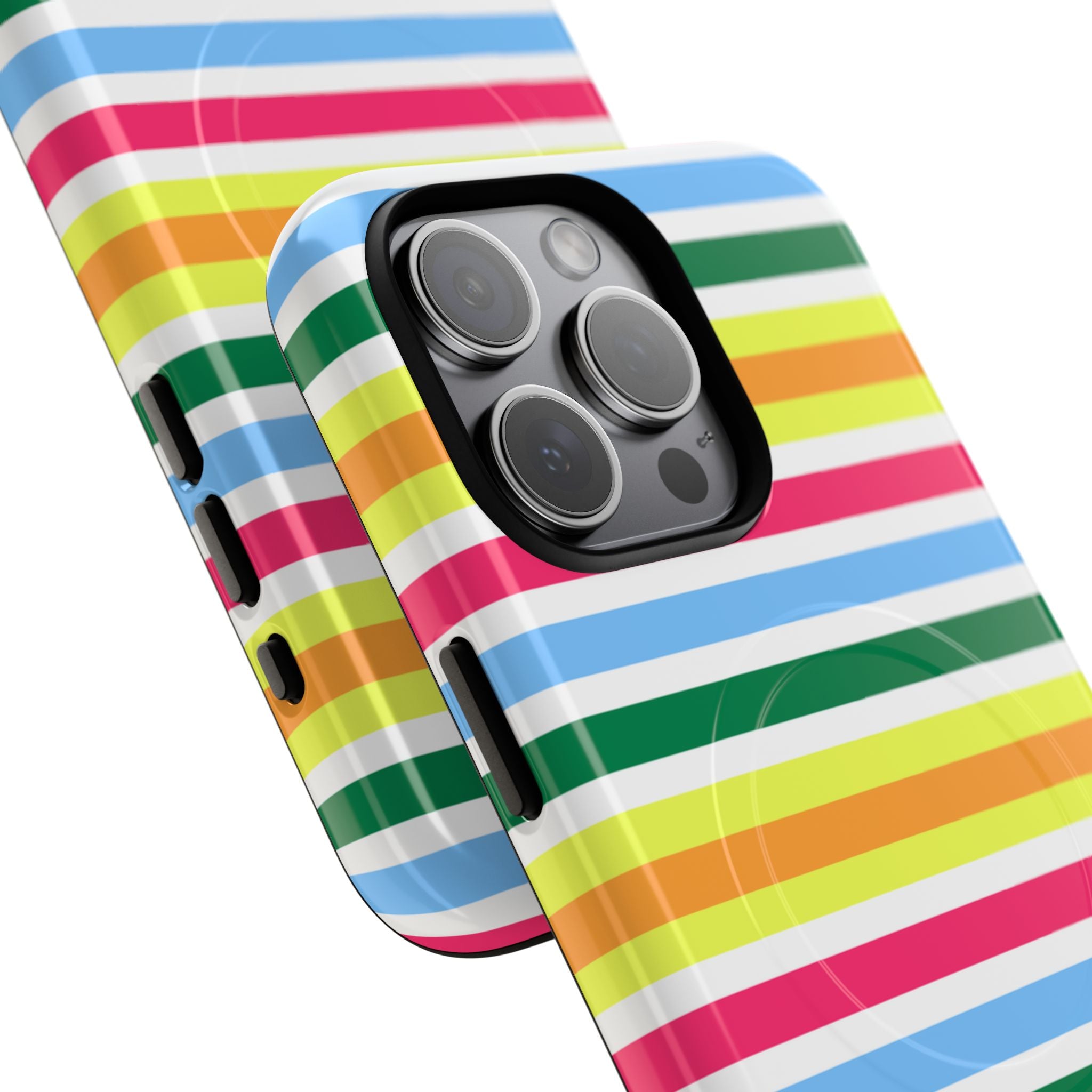 Rainbow Sorbet Stripe MagSafe iPhone Case