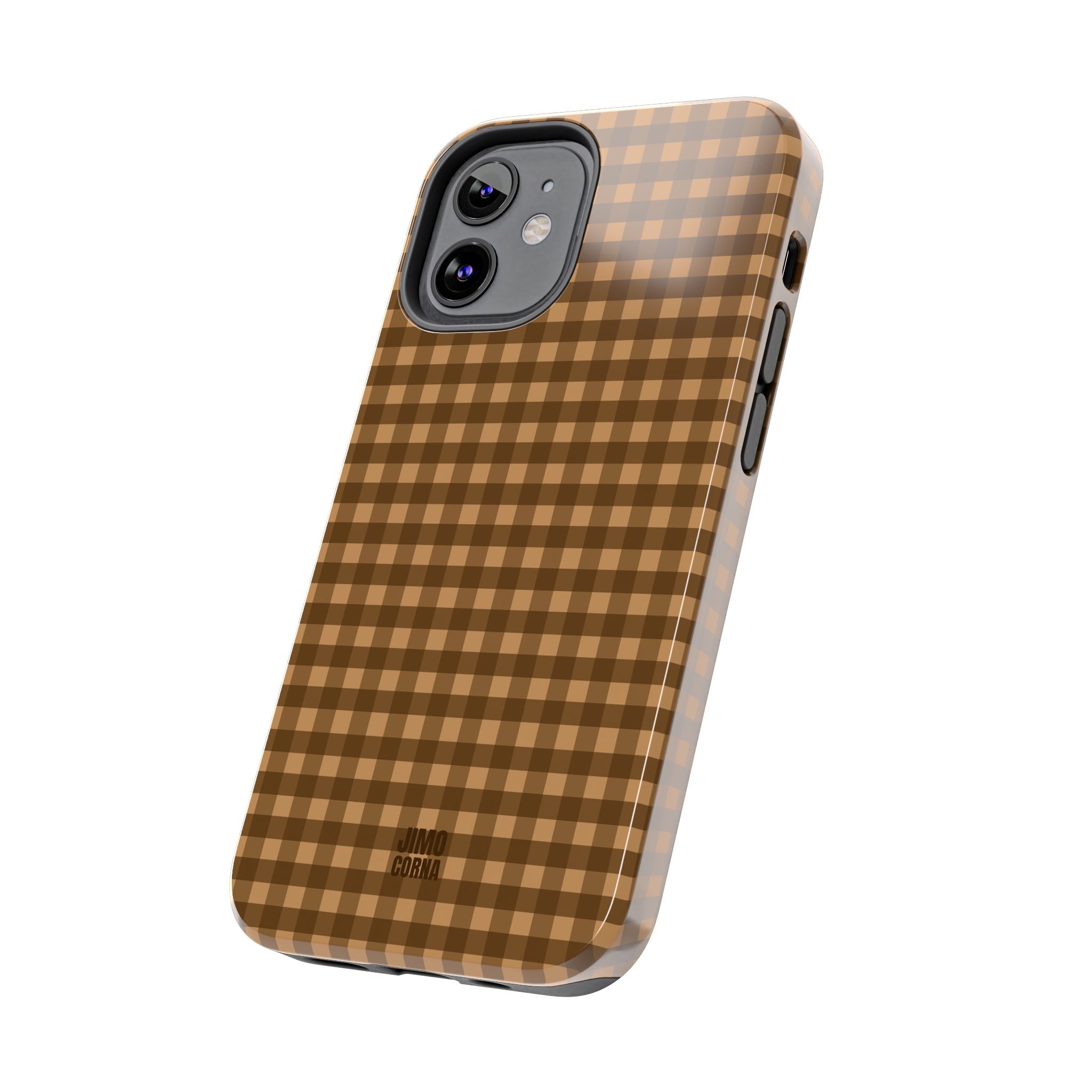 Farm Gingham iPhone Case | Brown