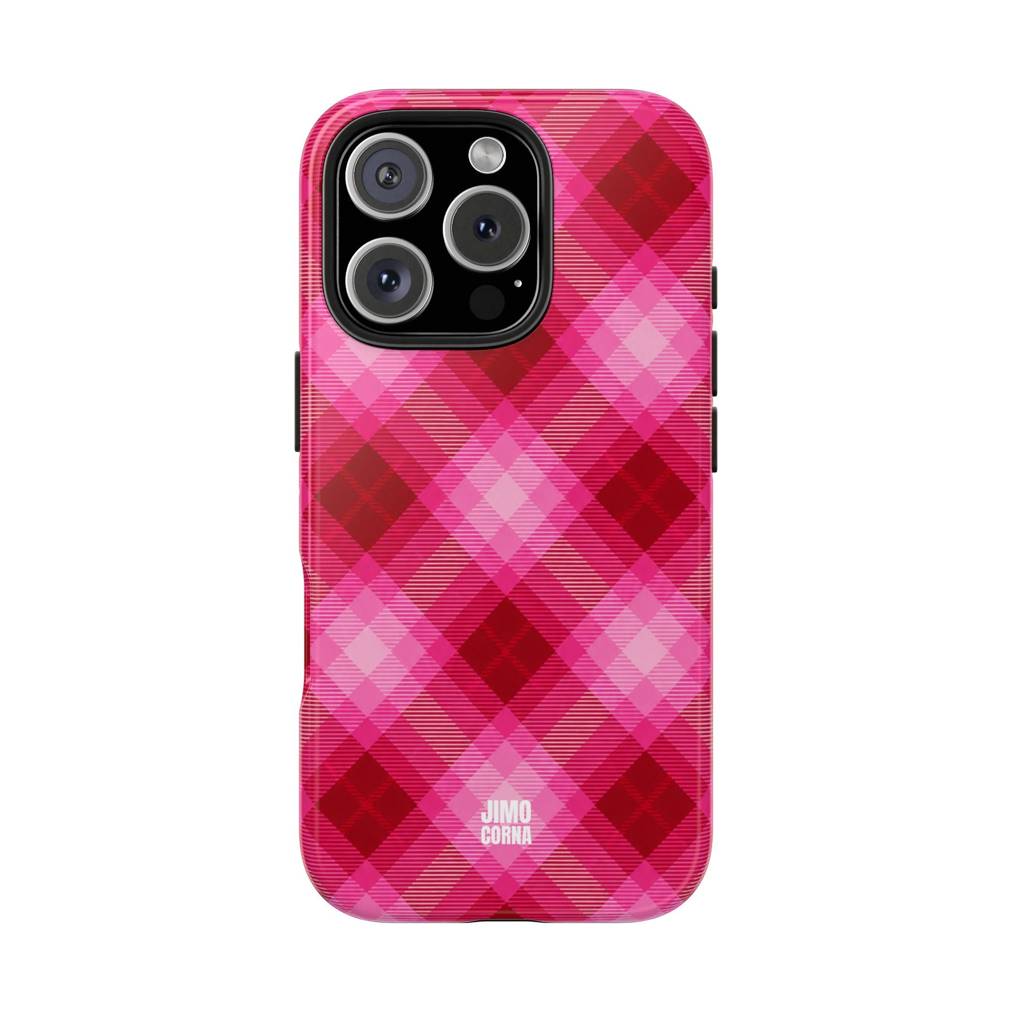 Pink Picnic Plaid iPhone Case