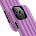 Bold Stripes MagSafe iPhone Case | Plum