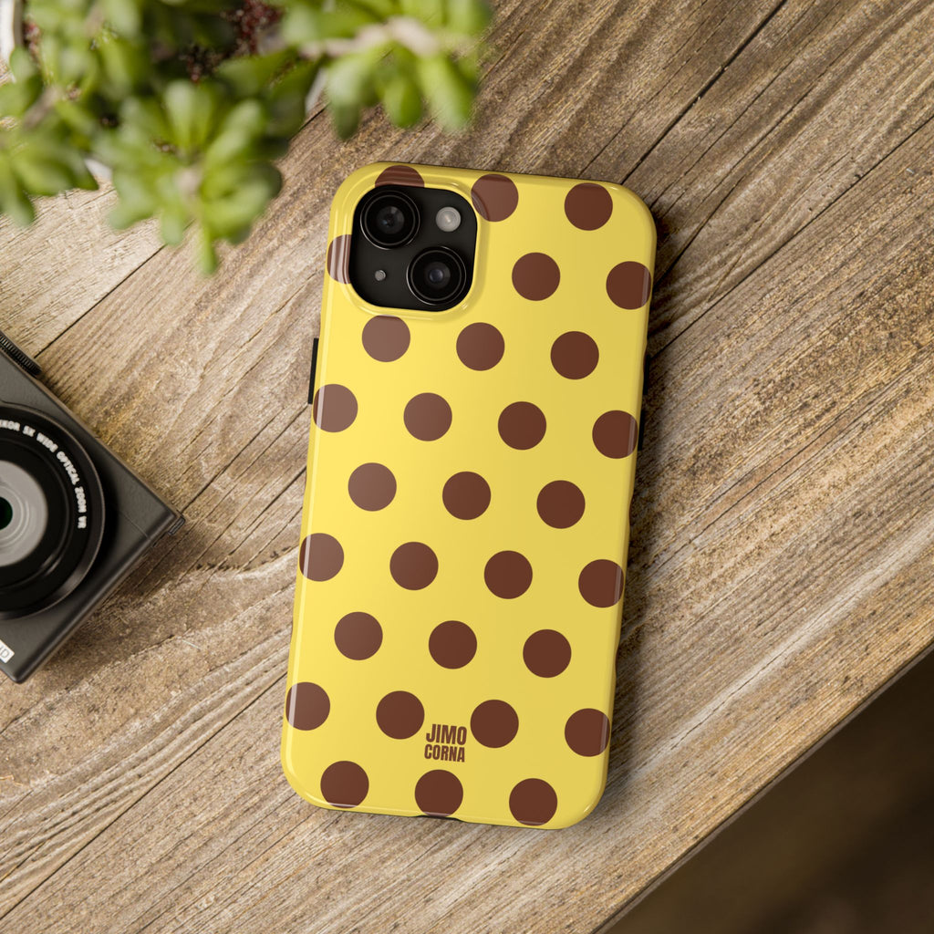 Big Polka Dot | Yellow and Brown