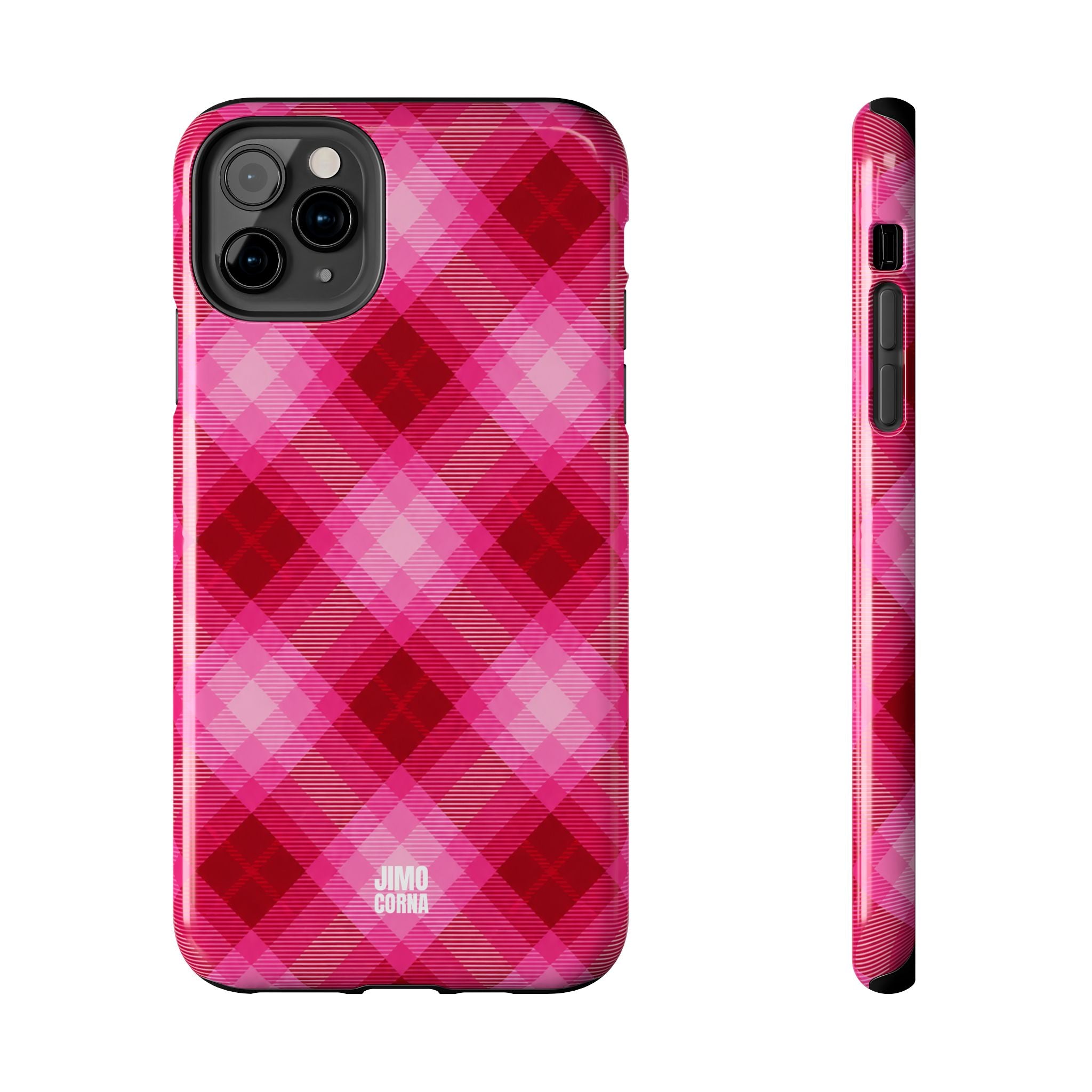 Pink Picnic Plaid iPhone Case