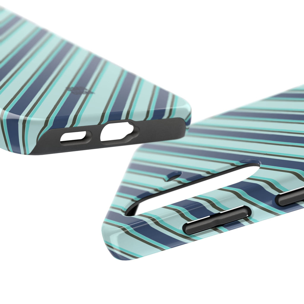 Angelina Stripes | Blue - iPhone Case
