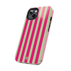 Lime Green and Pink Bold Stripes